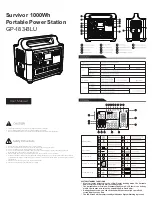 Preview for 1 page of Survivor GP-183-BLU User Manual