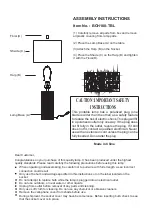 Surya BCH100-TBL Assembly Instructions предпросмотр