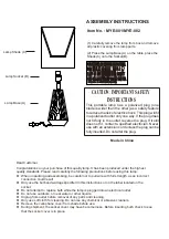 Surya MYE-001 Assembly Instructions предпросмотр