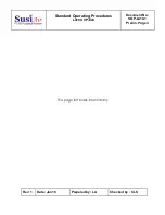 Preview for 2 page of SusiAir L410 UVP-E20 Standard Operating Procedures