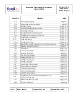 Preview for 15 page of SusiAir L410 UVP-E20 Standard Operating Procedures