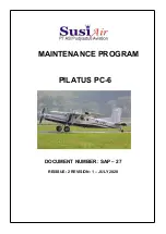 Preview for 2 page of SusiAir PILATUS PORTER PC6 Maintenance Program