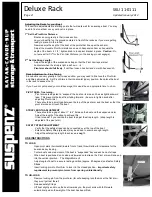 Preview for 2 page of SUSPENZ Deluxe Rack 11-0111 Manual