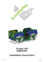 Preview for 1 page of Sutcliffe Play Fergus 4x4 SSB070ST Installation Instructions Manual