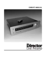 Sutherland Director Line Preamp Owner'S Manual preview