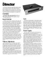 Preview for 2 page of Sutherland Director Line Preamp Owner'S Manual