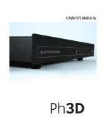 Preview for 1 page of Sutherland Ph3D Owner'S Manual