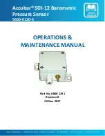 Preview for 1 page of Sutron Accubar 5600-0120-3 Operation And Maintenance Manual