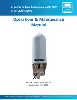 Sutron GEO-ANT-GPS Operation & Maintenance Manual предпросмотр