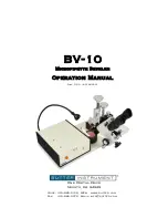 Sutter Instrument BV-10 Operation Manual предпросмотр