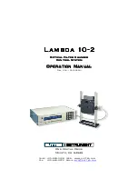 Sutter Instrument Lambda 10-2 Operation Manuals предпросмотр