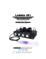 Предварительный просмотр 1 страницы Sutter Instrument Lambda 421 Operation Manual