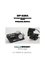 Предварительный просмотр 1 страницы Sutter Instrument MP-225A Operation Manual