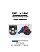 Preview for 1 page of Sutter Instrument TRIO MP-235 Operation Manual