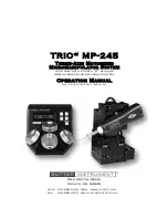 Sutter Instrument TRIO MP-245 Operation Manual preview