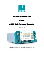 Preview for 1 page of Sutter CURIS 36 0 00-01 Instructions For Use Manual