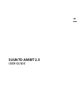 Suunto Ambit 2.0 User Manual preview