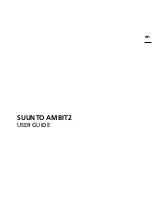 Preview for 1 page of Suunto ambit2 1.5 User Manual