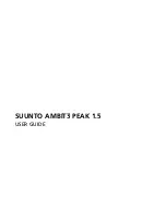 Suunto AMBIT3 PEAK 1.5 User Manual предпросмотр