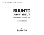 Preview for 1 page of Suunto ANT BELT User Manual