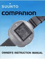 Suunto Companion Owner'S Instruction Manual preview