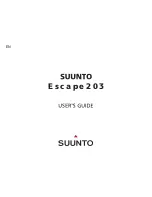 Preview for 1 page of Suunto Escape203 User Manual