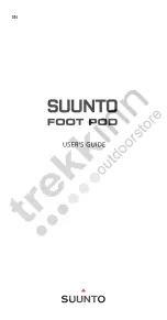 Preview for 1 page of Suunto foot pod User Manual