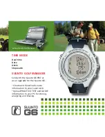 Предварительный просмотр 7 страницы Suunto G6 Manual