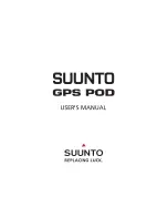 Preview for 1 page of Suunto GPS POD User Manual