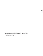 Preview for 1 page of Suunto GPS TRACK POD User Manual