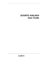 Предварительный просмотр 1 страницы Suunto KAILASH User Manual