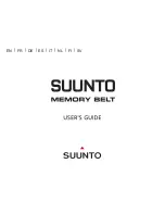 Suunto Memory Belt User Manual предпросмотр