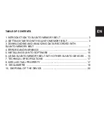 Preview for 3 page of Suunto Memory Belt User Manual