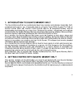 Preview for 5 page of Suunto Memory Belt User Manual