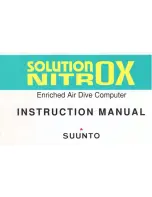 Preview for 1 page of Suunto Solution Nitrox User Manual