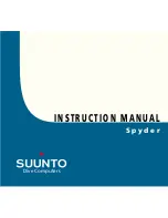Suunto Spyder User Manual preview