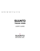 Suunto Team Pod User Manual preview