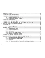 Preview for 4 page of Suunto Wristop Computer Suunto X3HR Instruction Manual