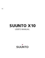 Suunto X10 User Manual preview