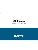 Suunto X6HR Instruction Manual preview