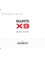 Preview for 1 page of Suunto X9 Quick Manual