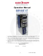 Suzohapp Bill to Bill XT Operation Manual preview