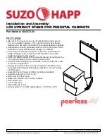 Suzohapp peerless-AV 49-5672-30 Installation And Assembly Manual preview