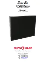 Suzohapp Vision Pro 150TFT 1910 Series Manual предпросмотр