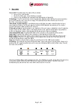 Preview for 5 page of Suzohapp Vision Pro 150TFT 2154 Series Manual