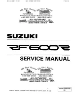 Suzuki 1994 RF600R Service Manual предпросмотр