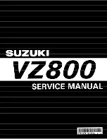 Suzuki 1997 VZ800 Service Manual предпросмотр