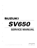 Suzuki 1999 SV650 Service Manual предпросмотр