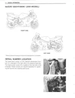 Предварительный просмотр 14 страницы Suzuki 2001 GSX-R1000 Service Manual