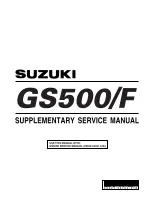 Предварительный просмотр 1 страницы Suzuki 2004 GS500 Service Manual